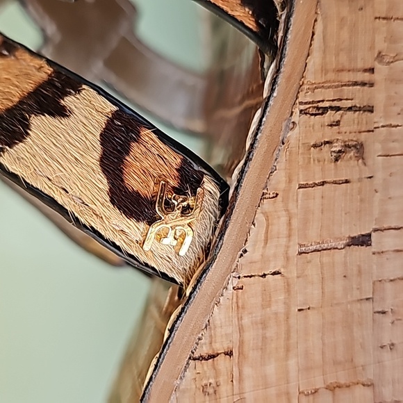 Sam Edelman leopard wedge slides - Picture 7 of 13